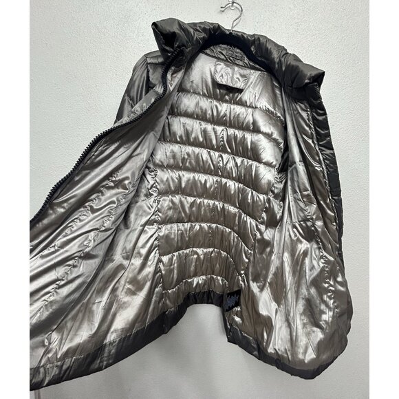 Covington Packable Duck Down Puffer Coat Jacket Size Medium Pewter W/bag Hiking - Picture 4 of 8